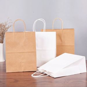 Customized Luxury Kraft Paper Bag with Handle for Women's <b>Clothes</b> and Small Gift Packaging Custom Logo Welcome - Product Image 2