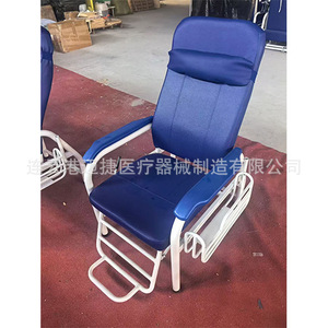 Fauteuil d'infusion inclinable Maijie, revêtement bleu, usage hospitalier, design confortable - Product Image 1