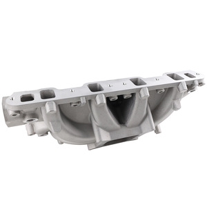 Collecteur d'admission en aluminium Auso-Racing pour moteur Ford 351W, couleur argent, pièce de performance améliorée - Product Image 4