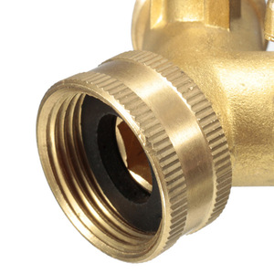 Tubo da giardino in rame 2 vie Splitter in ottone tubo da giardino <span class=keywords><strong>rubinetto</strong></span> Splitter per irrigazione acqua da giardino - Product Image 6