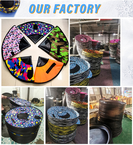 زلاجة تزلج على الجليد مزدوجة قابلة للنفخ تجارية أنبوبية زلاجة زلاجة لرياضة الشتاء - Product Image 3