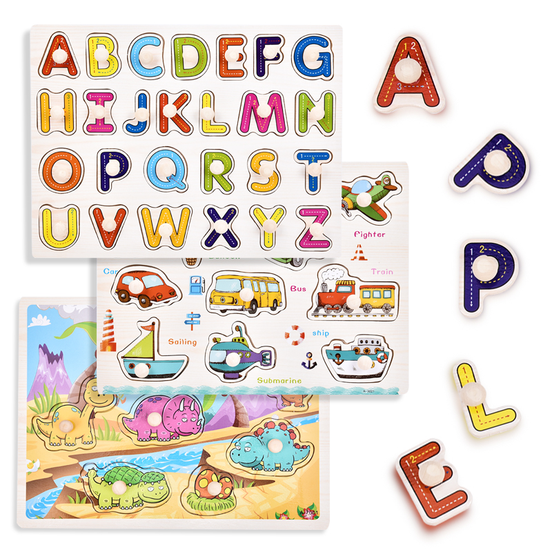 Xihop montessori childrens game kids other custom 3d wooden jigsaw puzzle