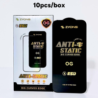 Protection d'écran en verre trempé anti-rayures OG Glass Hardness pour 17 Pro Max, couverture intégrale sans bulles, film de protection d'écran pour téléphone portable