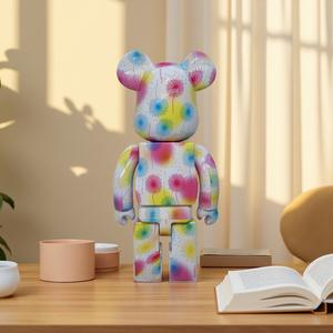<span class=keywords><strong>Bearbrick</strong></span> 28cm 70cm Violent Bear Dandelion <span class=keywords><strong>Rosa</strong></span>, Resina Ecológica Hecha a Mano, Adorno Moderno para el Hogar - Product Image 2