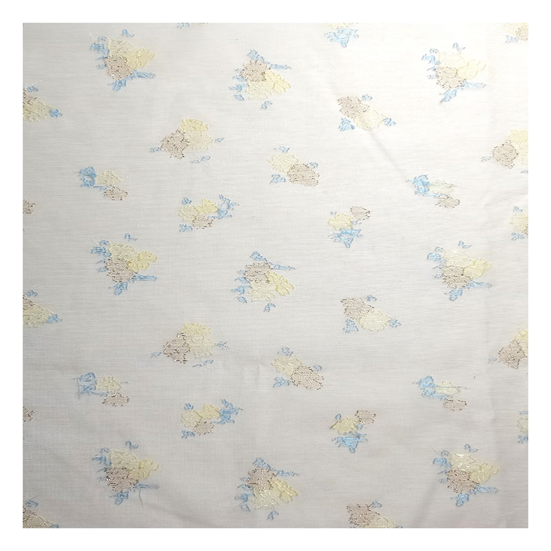 High Quality Custom Lightweight Polyester Nylon Rayon Woven Floral Luxury Gold Metallic Jacquard Fabric for Women Dress