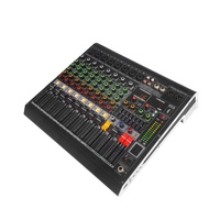 GAX-MC8 8 Canal Blueteeth Mélangeur 24 Peu DSP Numérique Effet Sonore Console De Mixage Équipement USB 48V DJ Studio De Mixage Matériel