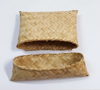 Boîte cadeau en bambou naturel de petite taille, forme carrée, vente en gros personnalisée