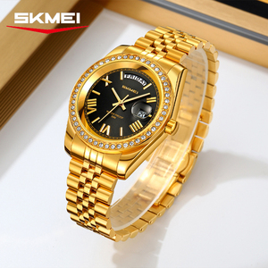 นาฬิกาควอตซ์ตัวเลขอาหรับคุณภาพสูง OEM ODM โลโก้สั่งทำได้ กันน้ำ สายเหล็กแข็ง ดีไซน์เรียบง่าย สำหรับผู้ชาย - Product Image 6