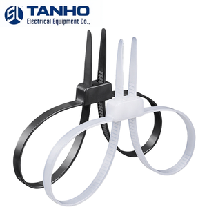 Attaches-câbles en nylon autobloquants de haute qualité certifiés CE, en plastique noir et blanc, longueur 12*700mm - Product Image 3