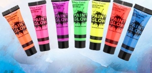 <span class=keywords><strong>Peinture</strong></span> pour le visage et le corps phosphorescente à base d'eau UV néon 10 ml pour enfants, pour Halloween, cosplay, maquillage - Product Image 6