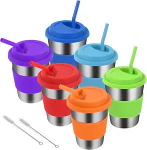 Чашки из нержавеющей стали металлические пинты чашки небьющиеся стаканы для детей или взрослых