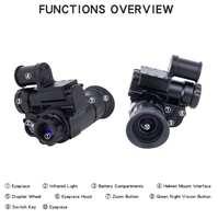 Grosir Pabrik OEM NVG10 IR kacamata perangkat Digital penglihatan malam baterai isi ulang 1080P monokular 3 tahun perbesaran Digital 3x