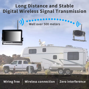 4CH kablosuz dikiz sistemi AHD1080P kamera 7/<span class=keywords><strong>9</strong></span>/10 inç monitör çeşitli minibüsler için MDVR araç geri görüş kamerası kiti, kamyonlar - Product Image 3