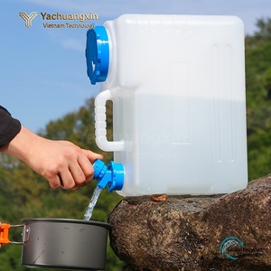 Réservoir d'eau en plastique d'extérieur 11L avec robinet, conteneur de stockage d'eau pour le camping, lot de 2 - Product Image 4