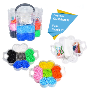 Personalizable DIY Hama Beads Craft Kit 5mm de tres pisos con cuentas rompecabezas juguete multicolor EVA Material al por mayor - Product Image 1