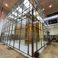 Cabine de nettoyage à parois rigides en acier inoxydable ISO 7 avec filtre HEPA pour ligne de production GMP