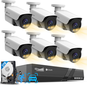 <span class=keywords><strong>Kit</strong></span> NVR PoE 8 canaux CCTV 8MP 4K, 8 caméras IP PoE bullet 6X 8MP IP67 avec détection intelligente des personnes/véhicules, disque dur 2 To, vision couleur - Product Image 1