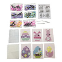 Kit de perles à faire soi-même fait à la main, jouets éducatifs pour enfants, perles à fusionner multicolores, planche à chevilles, perles Perler 5MM pour enfants