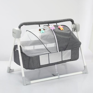 Cuna de Lujo Mastela, Silla Mecedora Eléctrica para Bebés, Columpio y Balanceador Cómodo para Recién Nacidos, Cama Mecedora con Control Remoto - Product Image 1