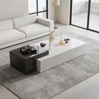 Table basse TengHang en marbre réglable en hauteur, écologique, pour salon, petit appartement, mobilier moderne pour la maison