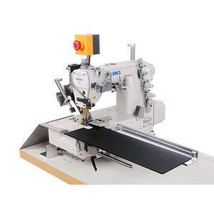 Machine à coudre semi-automatique pour ourlets de t-shirts GRAND, ourleur automatique de manches, machine à point de recouvrement à lit plat, moteur haute vitesse - Product Image 1