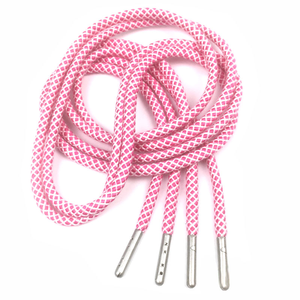 Nouvel arrivage de lacets ronds en métal à la mode lacets de chaussures de couleur forte pour les baskets de randonnée en plein air <span class=keywords><strong>basket</strong></span>-ball course à pied équipement de sport - Product Image 1