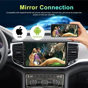Evrensel Android 13 4-64GB 7 inç 2 Din araba radyo Carplay GPS WiFi Toyota Highlander Camry Corolla RAV4 için