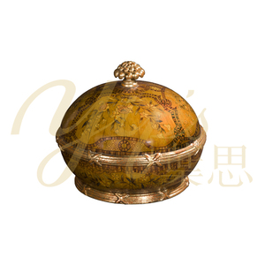 Caja de decoración de sala de estar antigua con patrón Floral pintado a mano de la serie americana Yips - Product Image 1