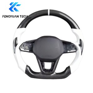 Volante de Fibra de Carbono Forjado para Volkswagen <span class=keywords><strong>St</strong></span> <span class=keywords><strong>Line</strong></span> Mk3 Mk2.5 Mk2 <span class=keywords><strong>Seat</strong></span> <span class=keywords><strong>Leon</strong></span> Mk3 T6.1 T6 Golf Mk7 Mk6 gti Mk8 R Mk4 - Product Image 3