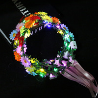 Fourniture en gros de couronnes lumineuses LED pour Noël et le carnaval, impression numérique, clignotantes, pour les stands de marché nocturne
