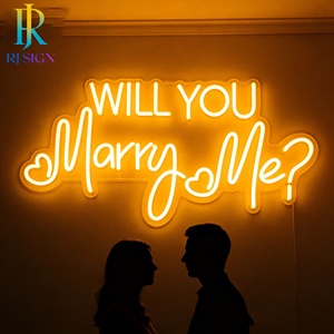 Letreros Electrónicos Personalizados, Letrero LED de Neón '¿<span class=keywords><strong>Te</strong></span> Casas Conmigo?', Letrero Comercial para Interiores/Exteriores para Propuesta de Matrimonio, Aniversario de Bodas - Product Image 2