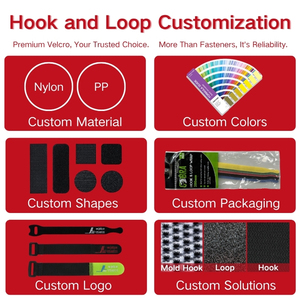 Hoge Kwaliteit Op Maat Elastische Zelfklevende Haak Lus <span class=keywords><strong>Tape</strong></span> Dubbelzijdig Voor Kleding Spuitgietvorm In Verschillende Maten Vormen - Product Image 5