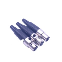 Mini XLR 3 4 5 6 Broches Femelle + Mâle Prise Petit XLR Audio Microphone Connecteur MICRO pour Câble À Souder Droite
