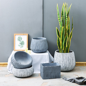 <span class=keywords><strong>Moderne</strong></span> En Fiber De Verre Planteur En Relief Feuille Forme Arbre Pot Intérieur En Plein Air Fiber De Pots De Fleurs En Gros - Product Image 3