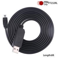 FTDI USB to RS232 Mini 4P Serial Adapter Cable for Uniden Bearcat BCT15X BCD996XT BCD996T BCD396T Scanner PC Programming Cable