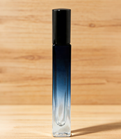Flacons d'échantillons classiques personnalisables, bleu dégradé, 5ML, 10ML, 15ML en stock, avec flacons en verre de luxe vides et rechargeables