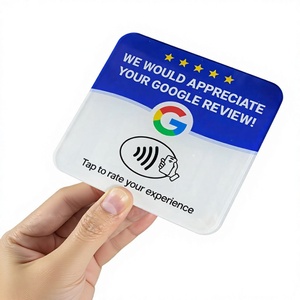 Autocollant NFC en acrylique Ka Zhi Run pour avis Google, rond ou carré, à taper ou scanner pour les commentaires, personnalisable - Product Image 5