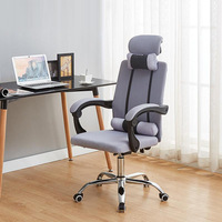 Chaise de bureau ergonomique en maille, réglable en hauteur, pivotante et inclinable, avec repose-pieds, vente en gros d'usine