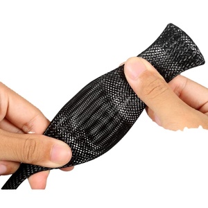 DEEM PET Uitbreidbare <span class=keywords><strong>Sleeves</strong></span> PET Gevlochten <span class=keywords><strong>Sleeves</strong></span> Kabelmanagement <span class=keywords><strong>Sleeves</strong></span> Fabriekslevering Meerdere Kleuren Gemengde Vlechtpatronen - Product Image 1