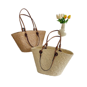 Дизайнерская плетеная Сумка с двумя открытыми ручками - Product Image 3