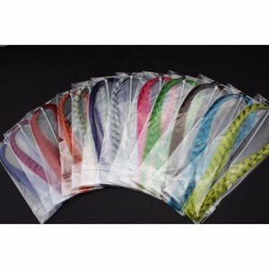 12 colori Fiber Sintetiche di Zebra Mette a Nudo Vene Pseudo Fiber Dei Capelli Nero Sbarrate Fly Tying Materiali - Product Image 2