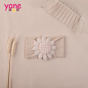 Diademas con Lazos <span class=keywords><strong>para</strong></span> Bebés, Accesorios <span class=keywords><strong>para</strong></span> el Cabello, Set de Regalo, <span class=keywords><strong>Turbante</strong></span>, Diadema con Flor Pequeña, Poliéster, 17cm, Estilo Europeo Americano - Product Image 4
