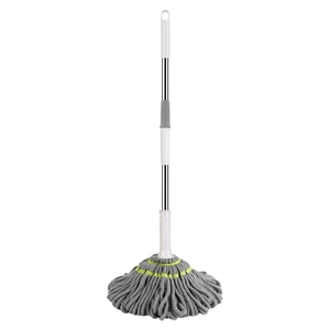 Mopa Giratoria 360° con Autoexprimido, Diseño de Escurrido Manual, Mopa de <span class=keywords><strong>Limpieza</strong></span> de Pisos Resistente para Azulejos/Madera, <span class=keywords><strong>Precio</strong></span> de Fábrica - Product Image 1