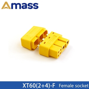 Connecteur Amass XT60 2+4 20A à courant élevé, 2 broches d'alimentation + 4 broches de signal, pour batterie lithium et drone, prix de gros - Product Image 6