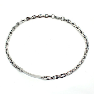 تخصيص Engravable الليزر قلادة مجوهرات مع معرف محفورة بسيطة المختنق رابط للرجال/النساء هدية - Product Image 3