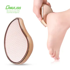 נייד יד בגודל פדיקור כלי קריסטל זכוכית רגל קובץ יבלת Remover עבור רטוב ויבש רגליים