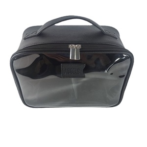 Estuche cosmético impermeable ecológico con cremallera de PVC transparente de viaje Vintage de alta calidad directo de fábrica, bolsas de maquillaje transparentes - Product Image 1