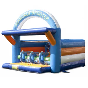 Inflatable Shooting Gallery cannon ball inflatable bouncer