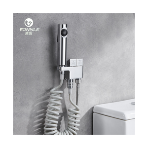 Modern Manual Shower Booster Flushing Gun Stainless Steel Toilet <strong>Spray</strong> Gun for Cleaning Grey <strong>Bidets</strong> Bathroom Brass Manual Shower - Product Image 1