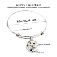 Bracelet magnétique en acier inoxydable 316l, 20mm, aromathérapie, réglable, uni, diffuseur d'huiles essentielles et d'arôme, médaillon